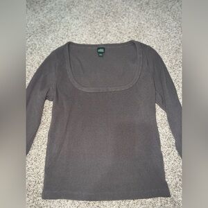 Wild Fable Charcoal Scoop Neck Sweater